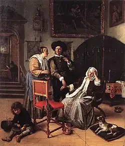 Steen painting The Doctor's Visit