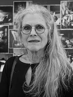 Black and white portrait of Atwood