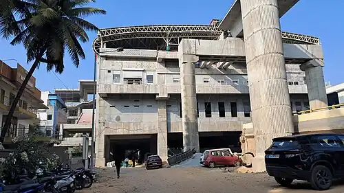 Station under construction in December 2023