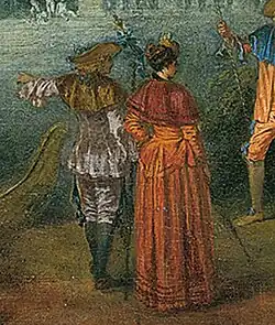 Watteau, detail of The Isle of Cythera,  1709–1713, oil on canvas; Städel, Frankfurt