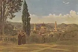 Florence. View from the Boboli Gardens, Jean-Baptiste-Camille Corot, after 1834.