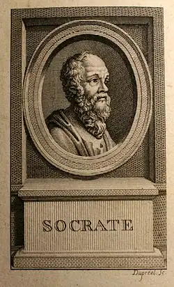 Illustration of Socrates from an 1825 book