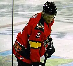 Jeff Foss, shown here with the Cincinnati Cyclones, was drafted in the 6th round in 2008.