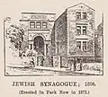 Synagogue, Park Row, Bristol, 1896