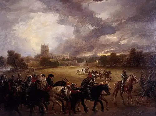 Margaret of Anjou Being Taken Prisoner After the Battle of Tewkesbury by John Gilbert, 1875