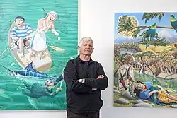 John McLean photographed in his studio, 2016.