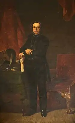 Portrait of John Bright by John Prescott Knight