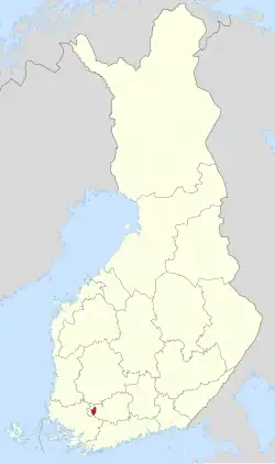 Location of Jokioinen in Finland
