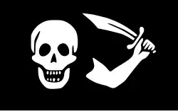 Interpretation of Roberts' Jolly Roger based on the William Matthew-description
