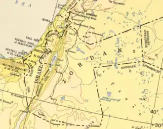 Contemporary map, 1955