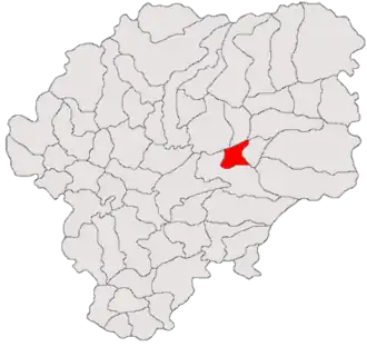 Location in Bistrița-Năsăud County