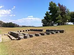 The judges' stand located on the south bank of the stadium