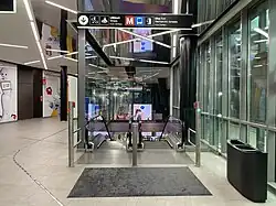 Metro station escalators to Redi shopping centre