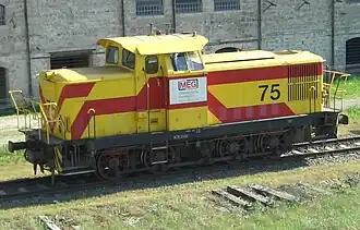 345 375-0 (Mitteldeutsche Eisenbahn 75)[2] in Rüdersdorf bei Berlin