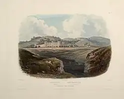 "Penitentiary near Pittsburgh" by Karl Bodmer, 1832–1839.