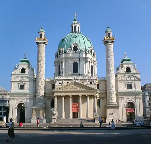 Karlskirche, Vienna, (1716–1737)
