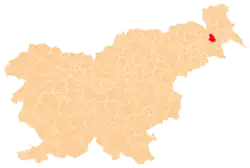 The location of the Municipality of Križevci