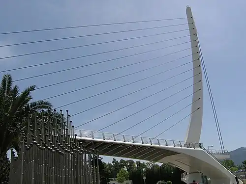 Calatrava Pedestrian Bridge in Athens, Greece (2004)
