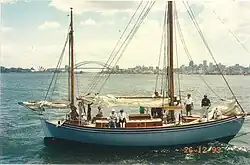 The 'Kathleen' on Sydney Harbour, Boxing Day, 1993