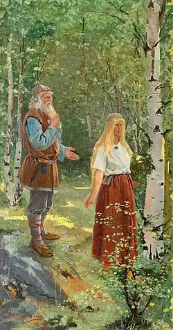 Väinämöinen and Aino, Sigfrid Keinänen [fi], 1896