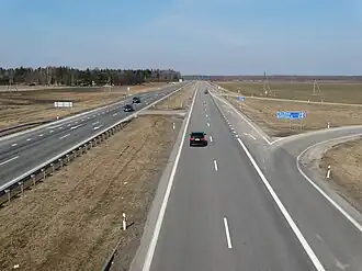 A2 motorway near Taujėnai