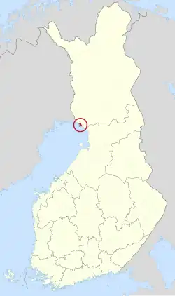 Location of Kemi in Finland