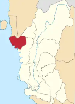 Location of Kerian District in Perak