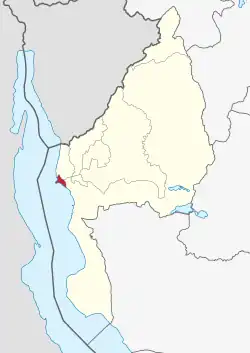 Kigoma-Ujiji District location within Kigoma Region