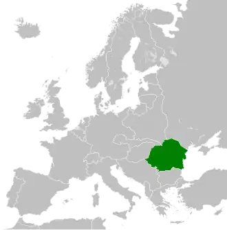 The Kingdom of Romania in 1939