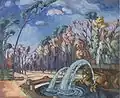 "Park Motif with a Fountain", 1922–1923, Oil on canvas, Enn Kunila art collection