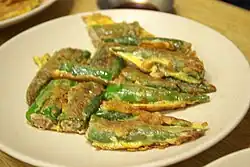 Gochu-jeon (pan-fried chili peppers)