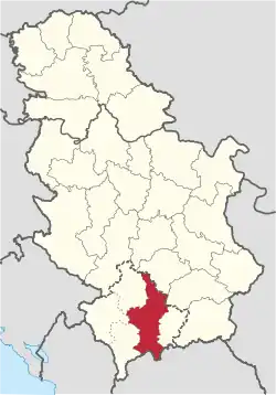 Location of Kosovo District