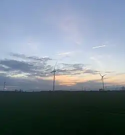 Kotków, view of the Wielowieś Wind Power Plant (2024)