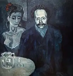 Pablo Picasso, Portrait of Sebastià Junyer Vidal (and a Woman), 1903