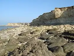 The cliffs at La Pointe du Chay.
