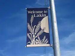 Lakin welcome sign