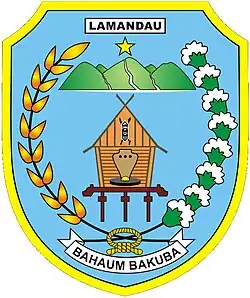 Coat of arms of Lamandau Regency