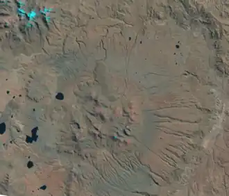 An image of the Cerro Panizos ignimbrite shield