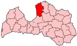Location of Limbaži