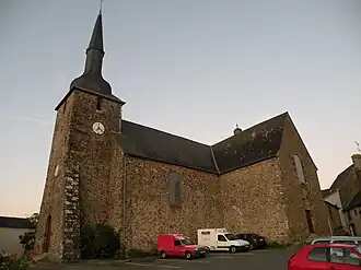 The church in Le Bourgneuf-la-Forêt