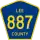 County Road 887 marker