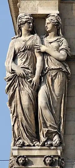 Caryatids of Louvre by Jacques Sarazin