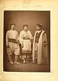 1. Female Christian villager from Chania 2. Christian villager from Chania 3. Inhabitant of Sfakia