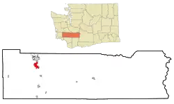 Location of Chehalis, Washington