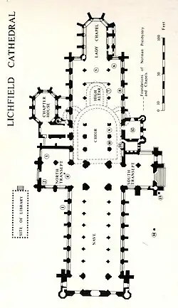 Ground plan of the cathedral