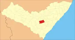 Location of Limoeiro de Anadia in Alagoas