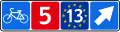 Number and direction of the road or cycle track