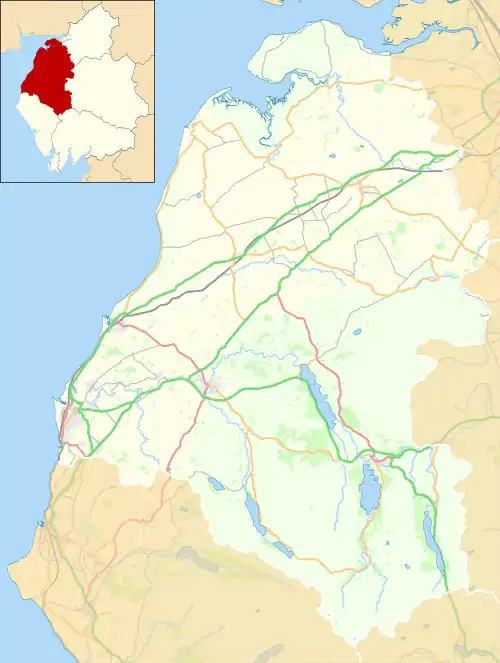 Anthorn is located in the former Allerdale Borough