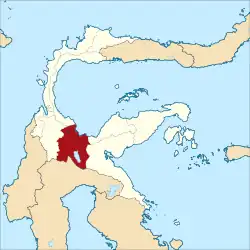 Location within Central Sulawesi