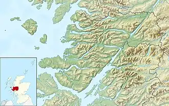 Map showing the location of Loch Sunart MPA
